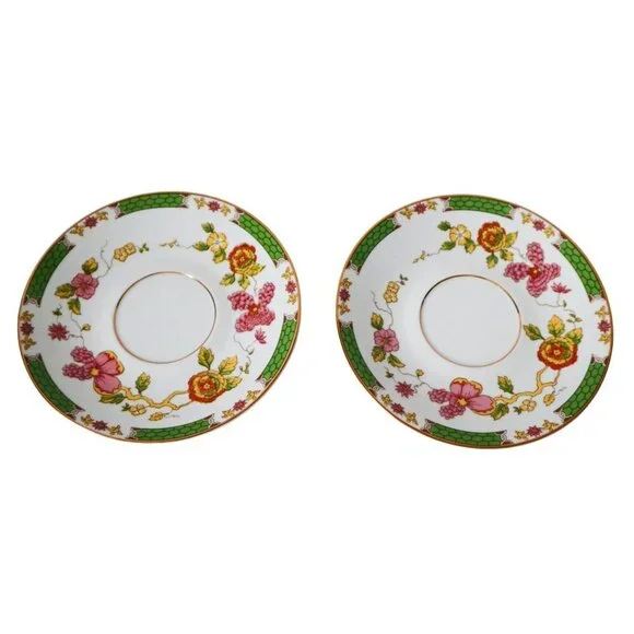 Vintage Czech Josefina Porcelain Tea Set For 2 With Dragon Design & Floral Motif - Picture 9 of 10